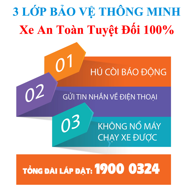 3 lớp chống trộm xe máy