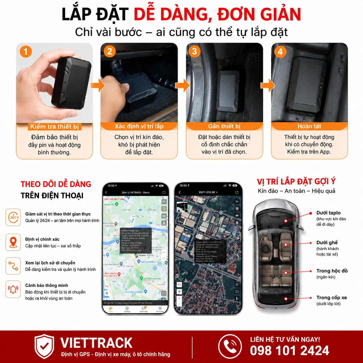 Cách lắp đặt A9+ 4G không dây và theo dõi trên điện thoại