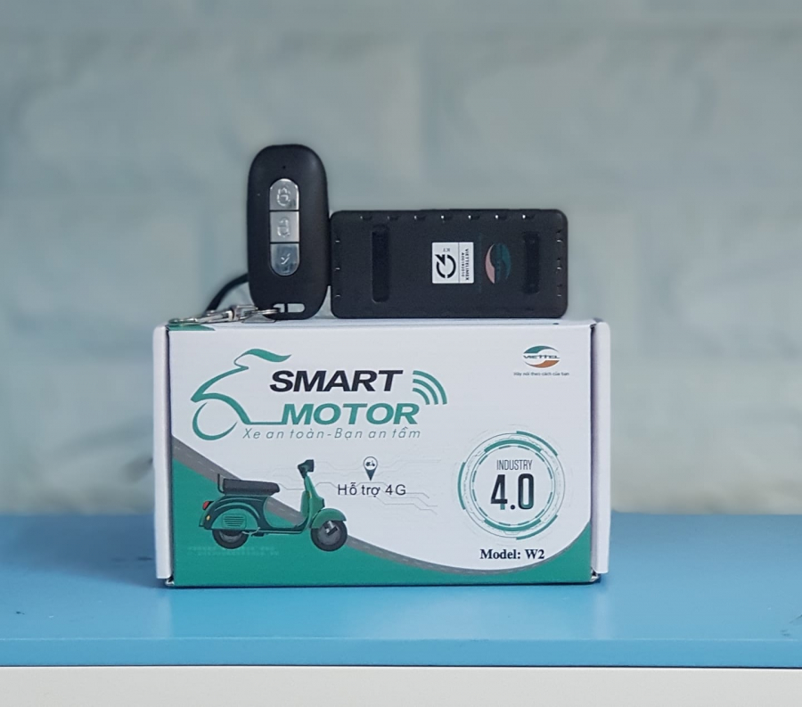 Smart Motor Viettel W2 - Định Vị + Chống trộm CÓ REMOTE + CHIP 4G