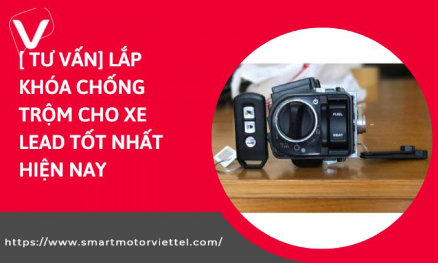 Lắp khóa chống trộm cho xe Lead