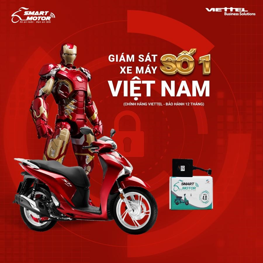 Smart Motor Viettel - Khóa chống trộm xe máy, thiết bị định vị 2 trong 1