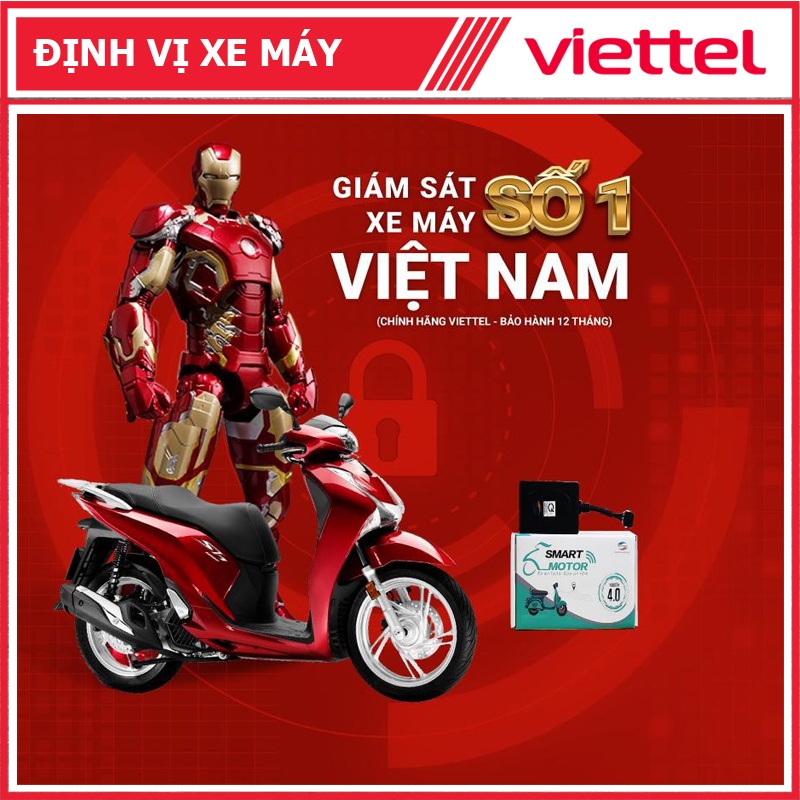 Định vị xe máy Viettel Smart Motor xem vị trí trên điện thoại