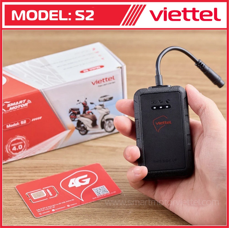 Bộ Smart Motor Viettel S2 định vị & chống trộm xe máy 2 trong 1